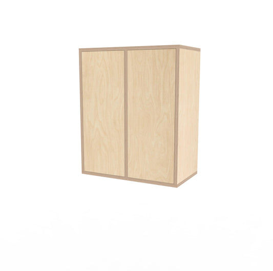 2-Door Plywood Wall Cabinet - vertical