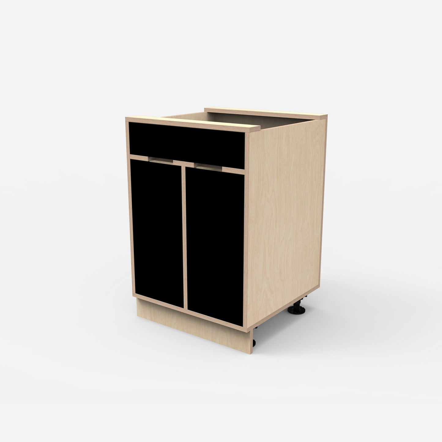 2-Door Plywood Sink Base Cabinet