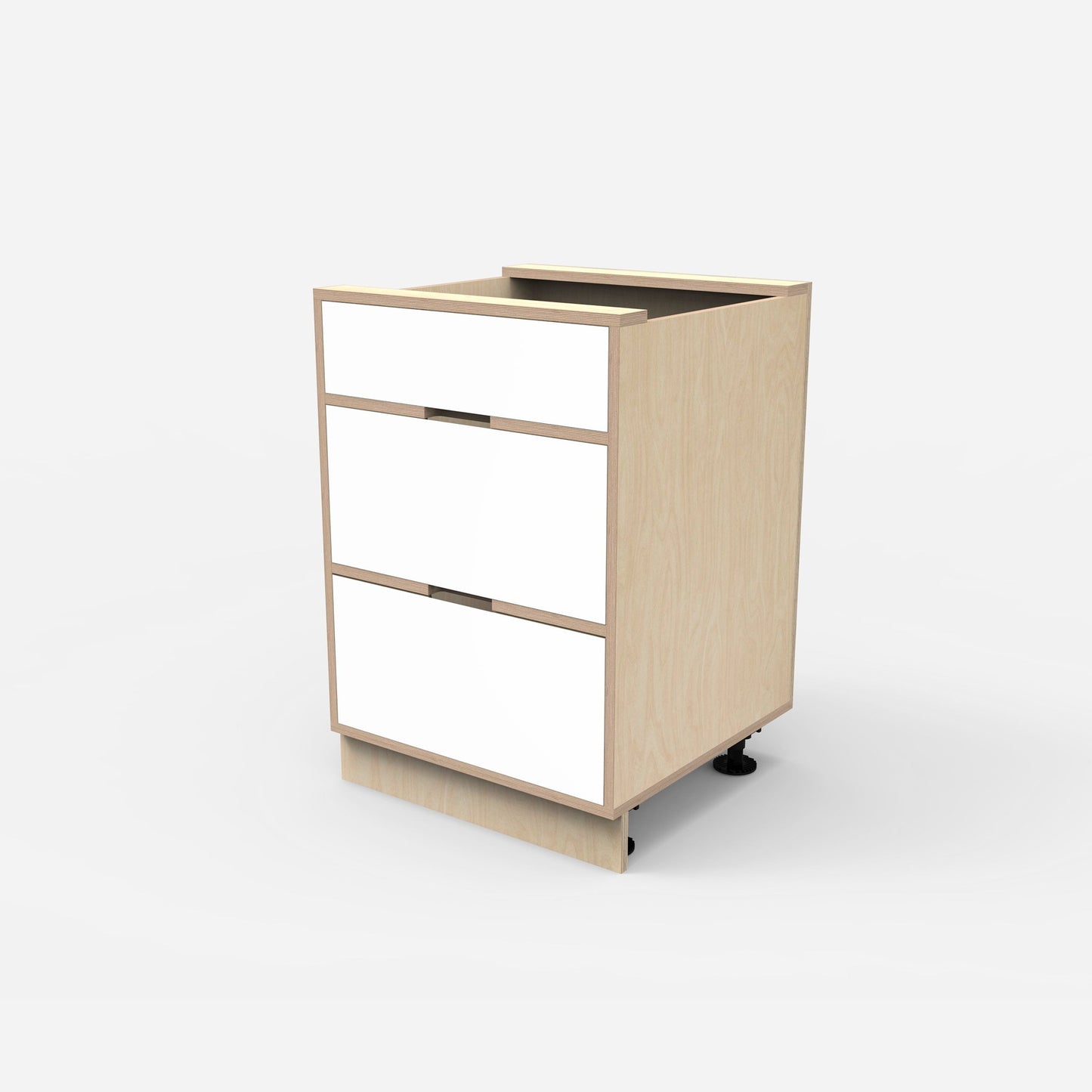 3-Drawer Plywood Base Cabinet