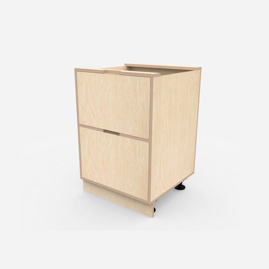 2-Drawer Plywood Base Cabinet