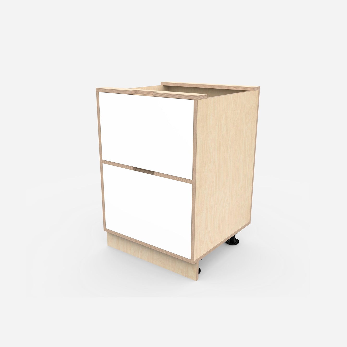 2-Drawer Plywood Base Cabinet