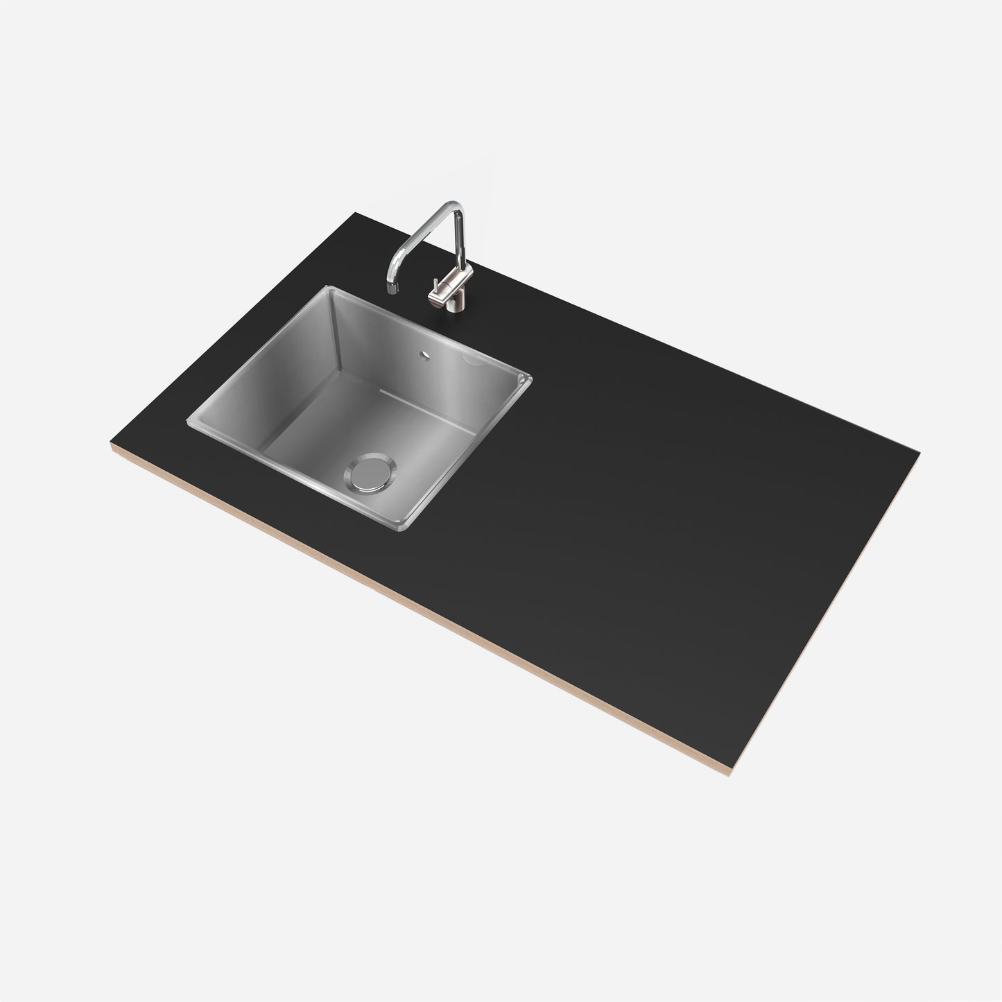 Plywood Benchtop Black Finish 25mm