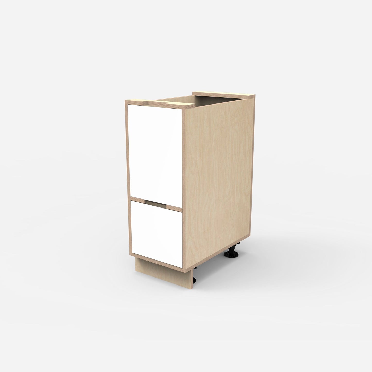 Pull Out Plywood Bin Cabinet with Drawer