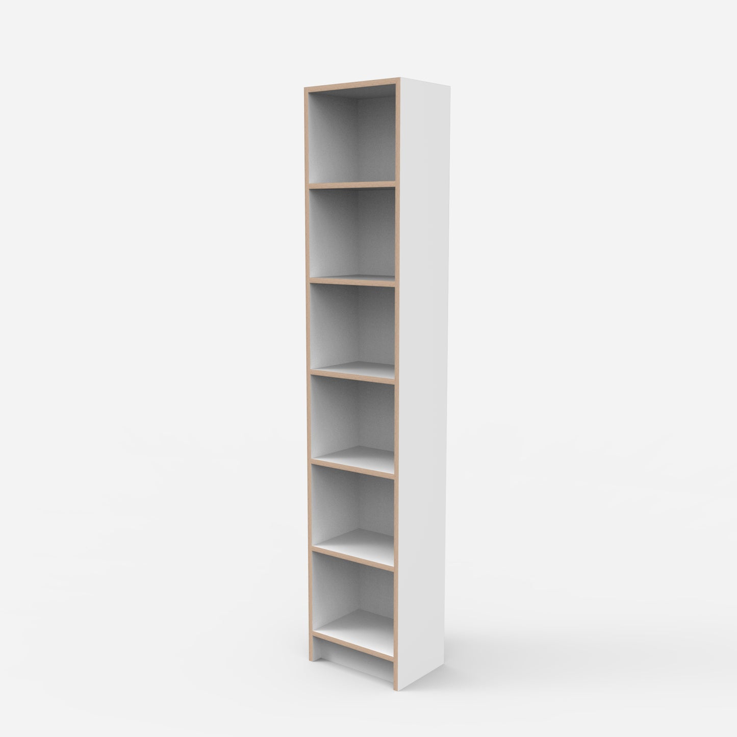 Skinny Open Shelf Bookcase