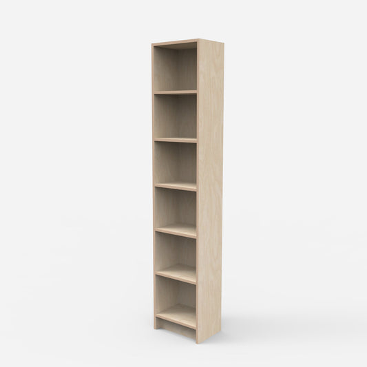 Skinny Open Shelf Bookcase