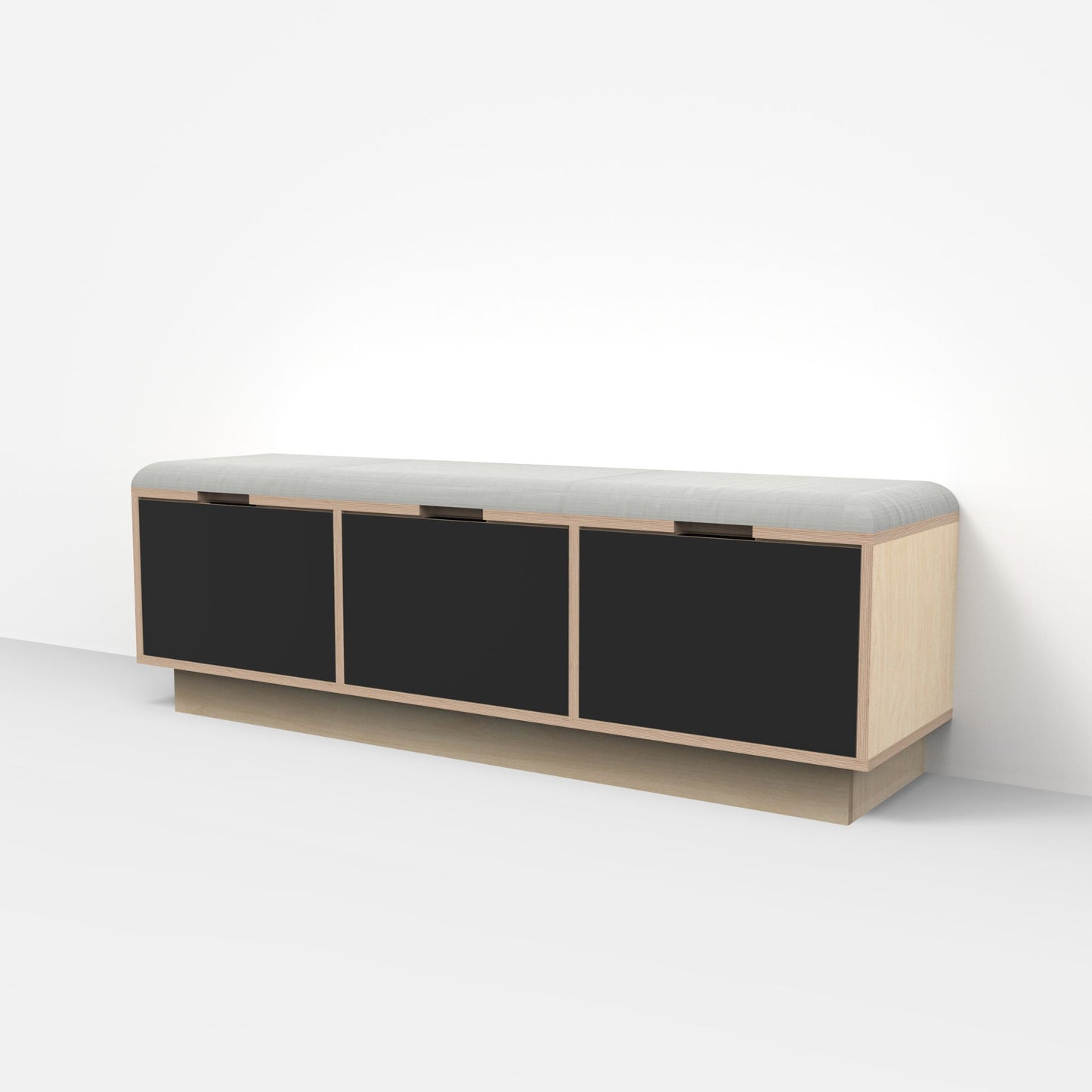 3 Drawer Plywood Bench Seat