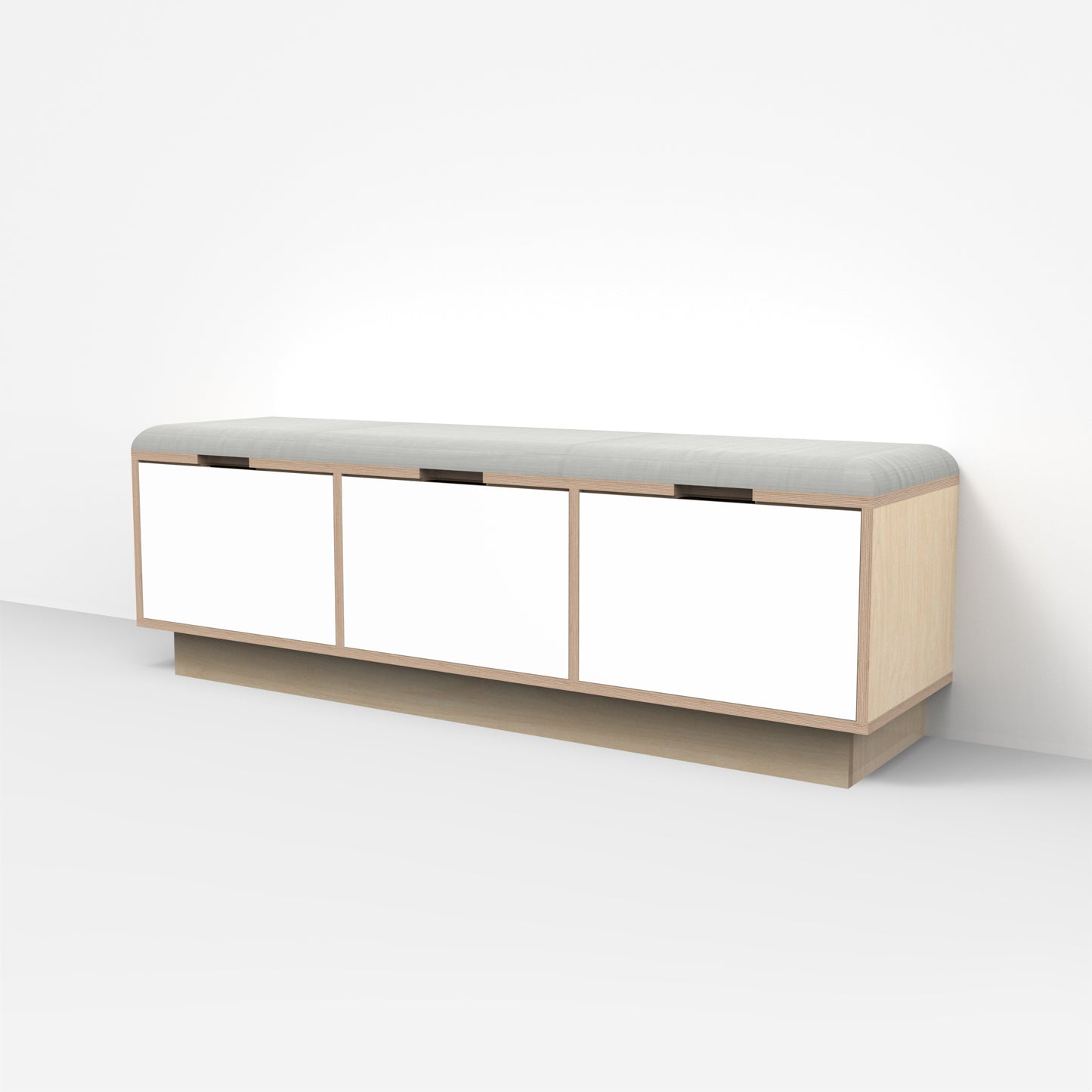 3 Drawer Plywood Bench Seat