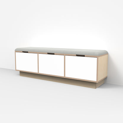3 Drawer Plywood Bench Seat