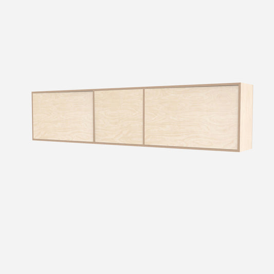 3-Door Plywood Wall Cabinet