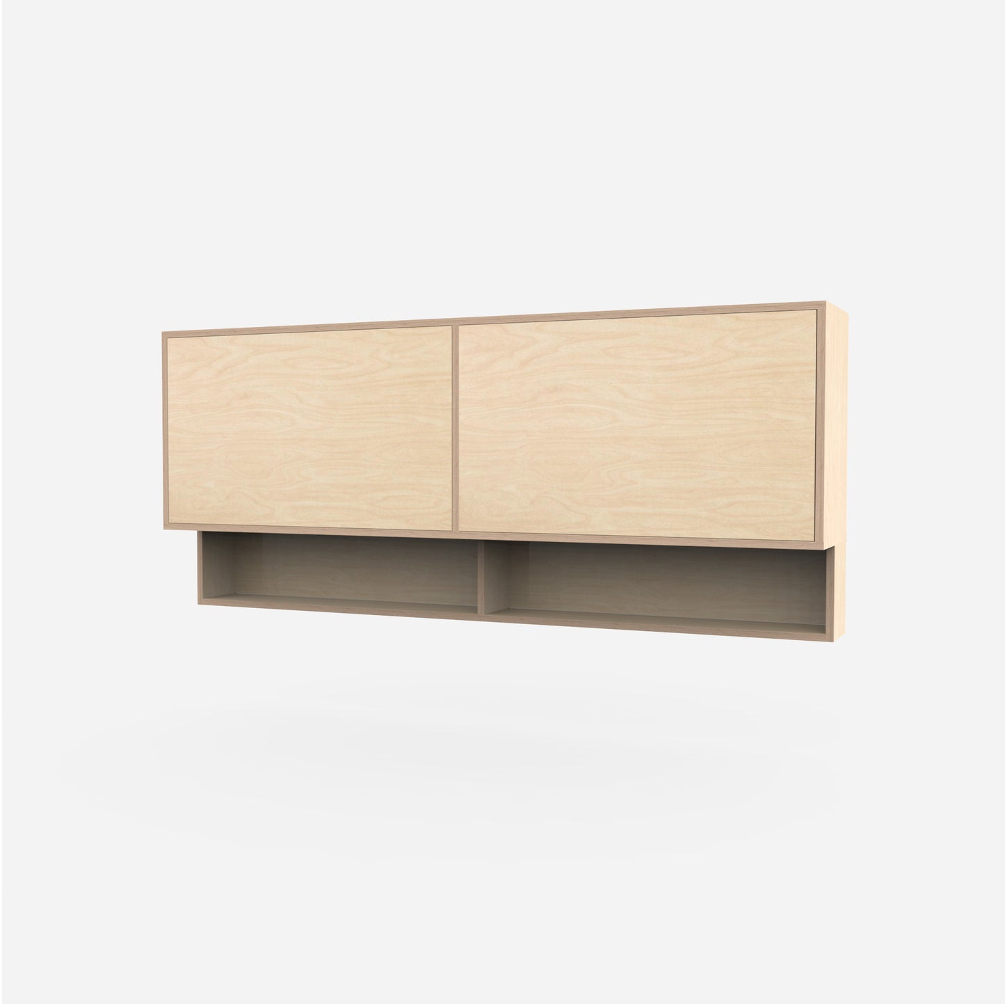 2 Door Plywood Wall Cabinet with Niche Shelf