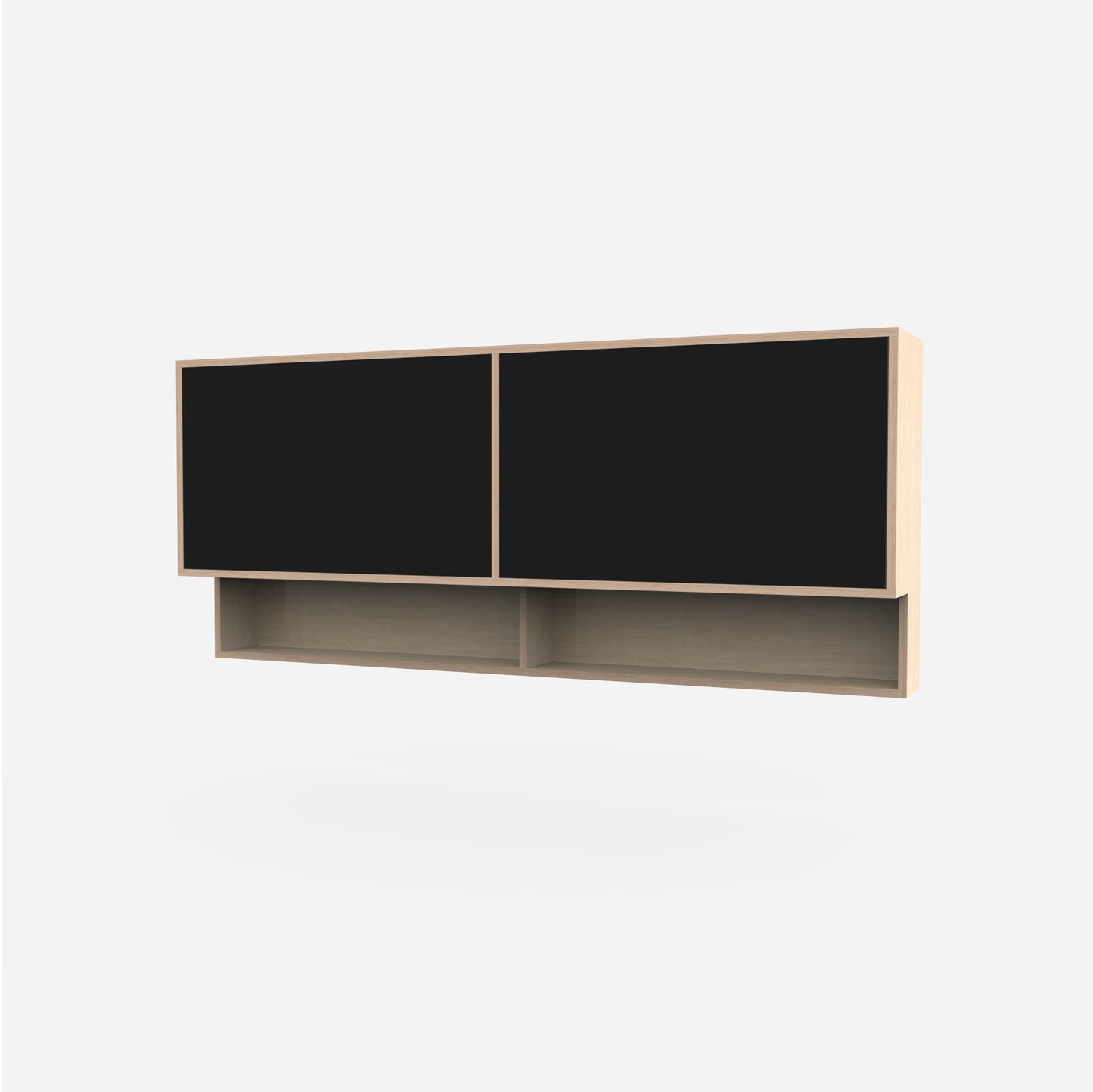 2 Door Plywood Wall Cabinet with Niche Shelf