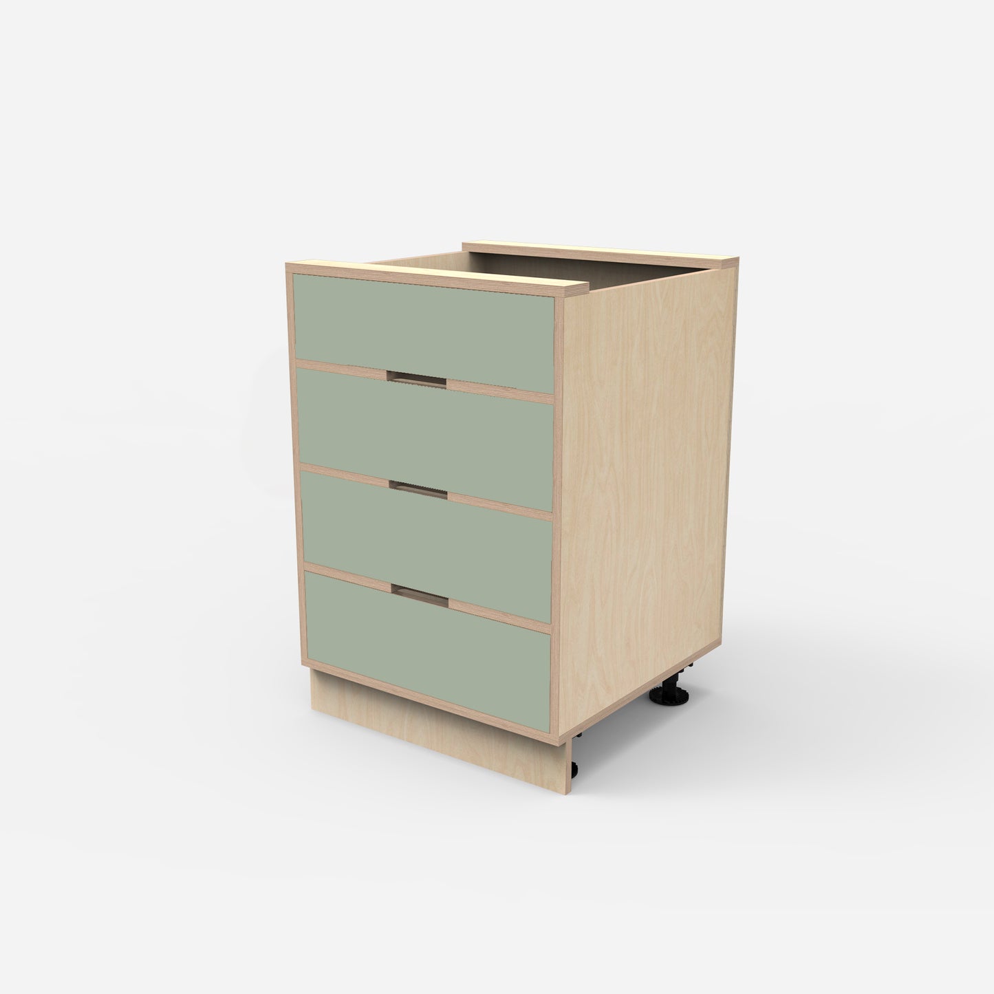 4 Drawer Plywood Base Cabinet