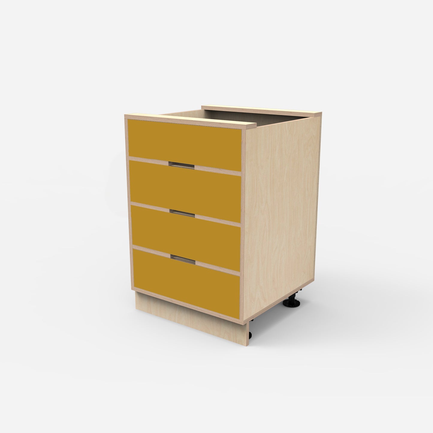 4 Drawer Plywood Base Cabinet