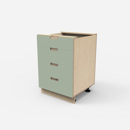 4 Drawer Plywood Base Cabinet