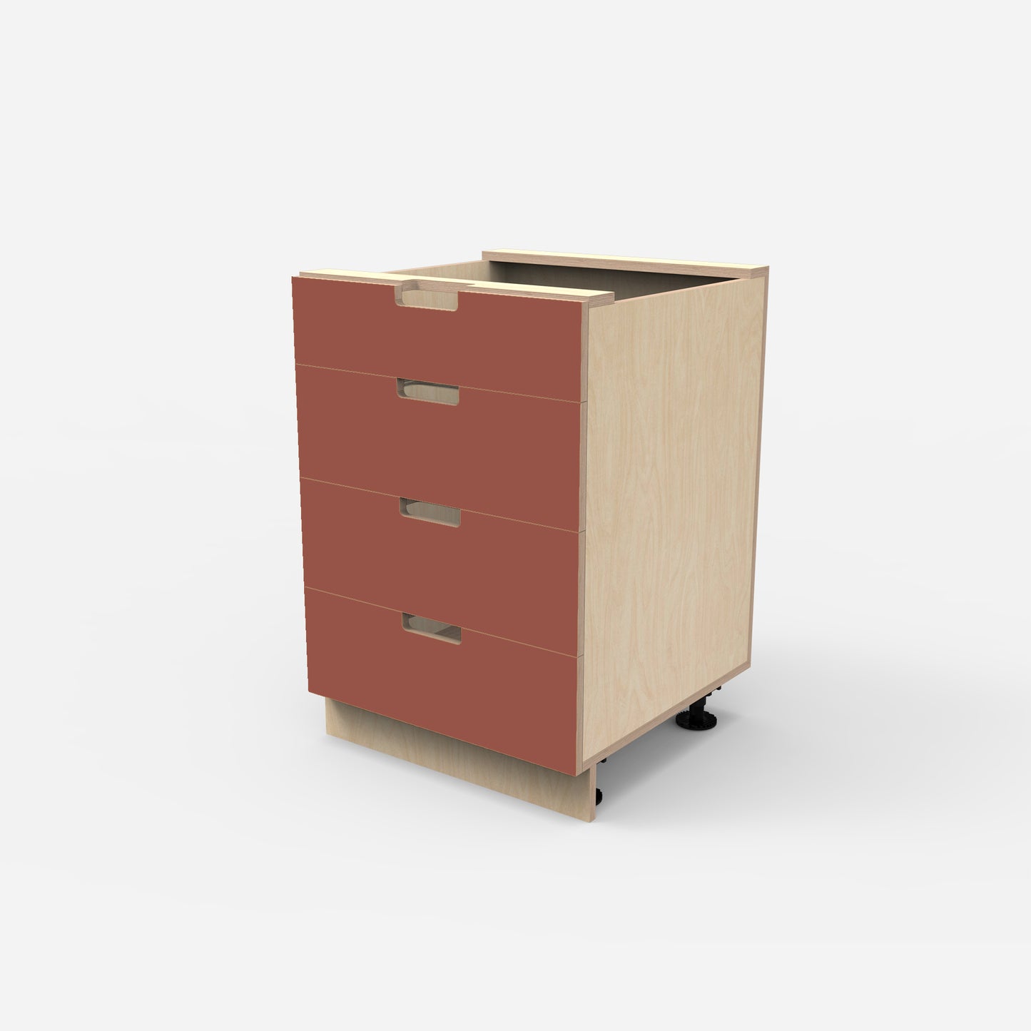 4 Drawer Plywood Base Cabinet