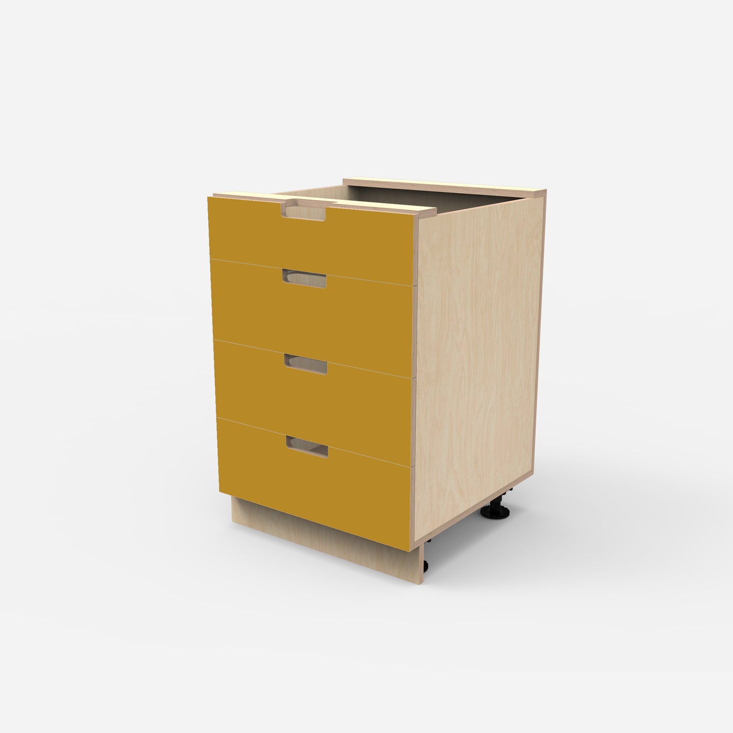 4 Drawer Plywood Base Cabinet