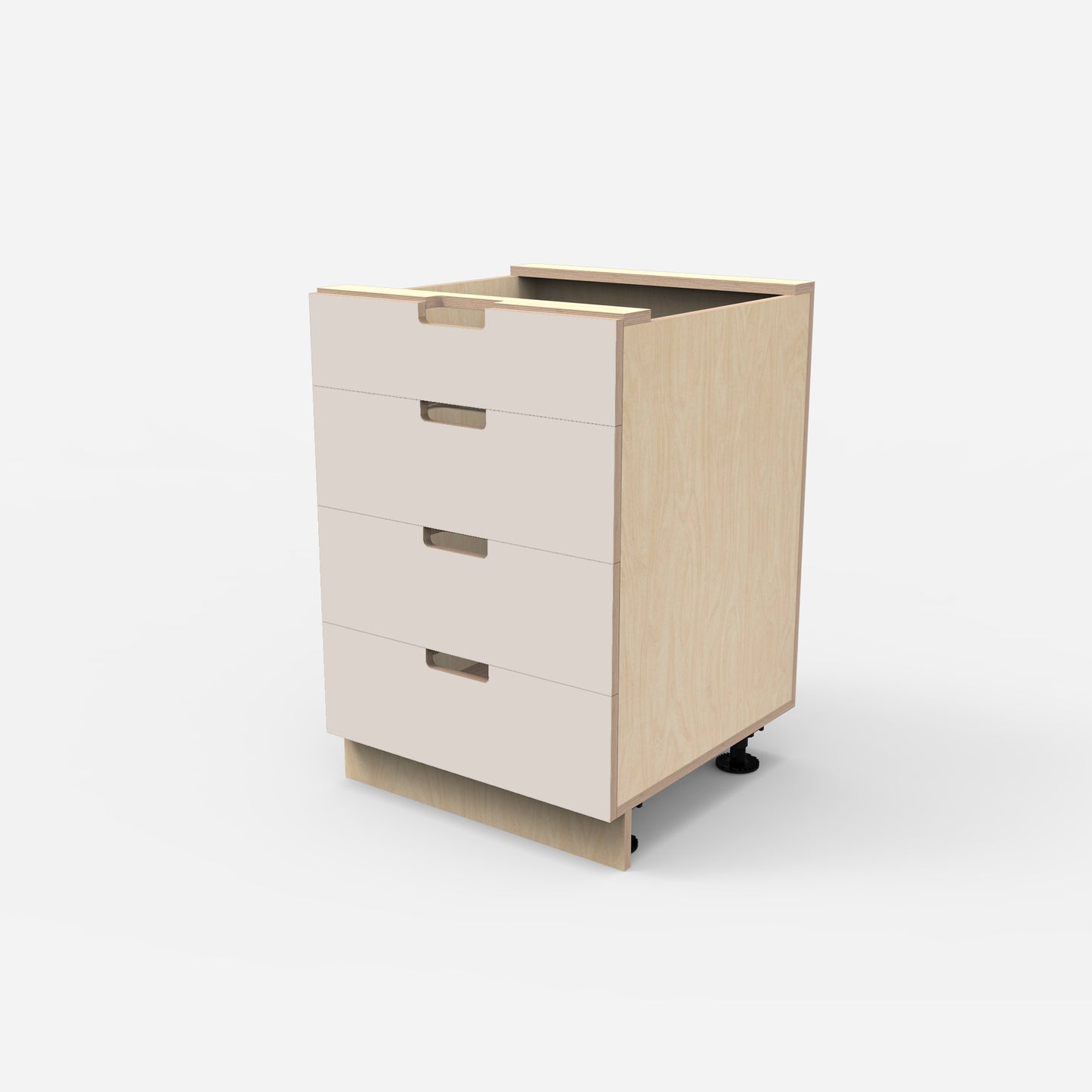 4 Drawer Plywood Base Cabinet