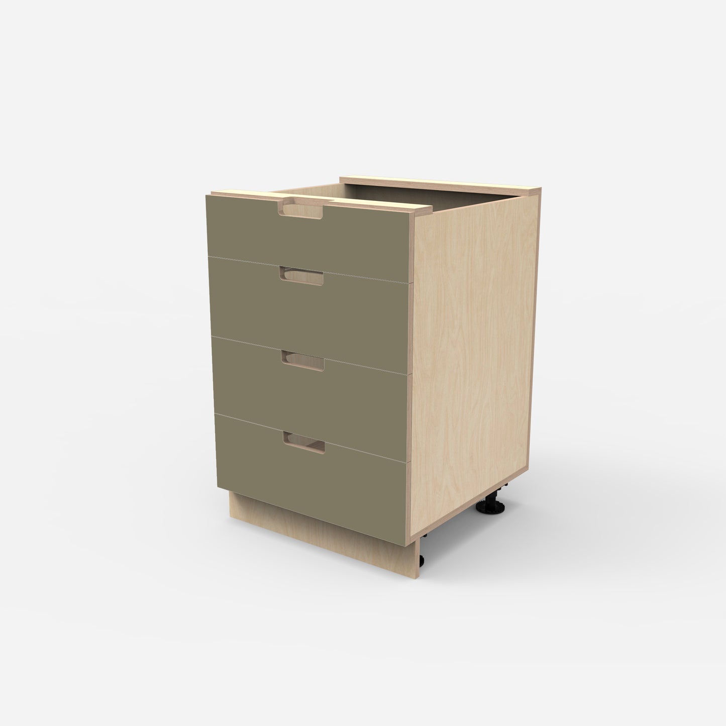 4 Drawer Plywood Base Cabinet