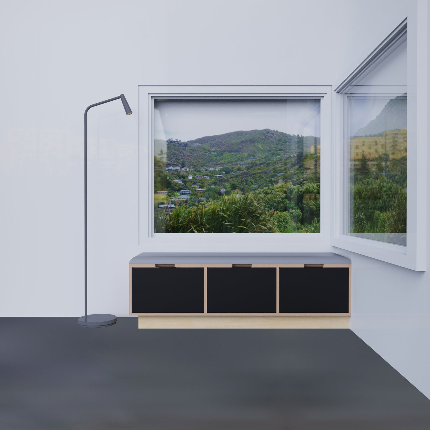 3 Drawer Plywood Bench Seat