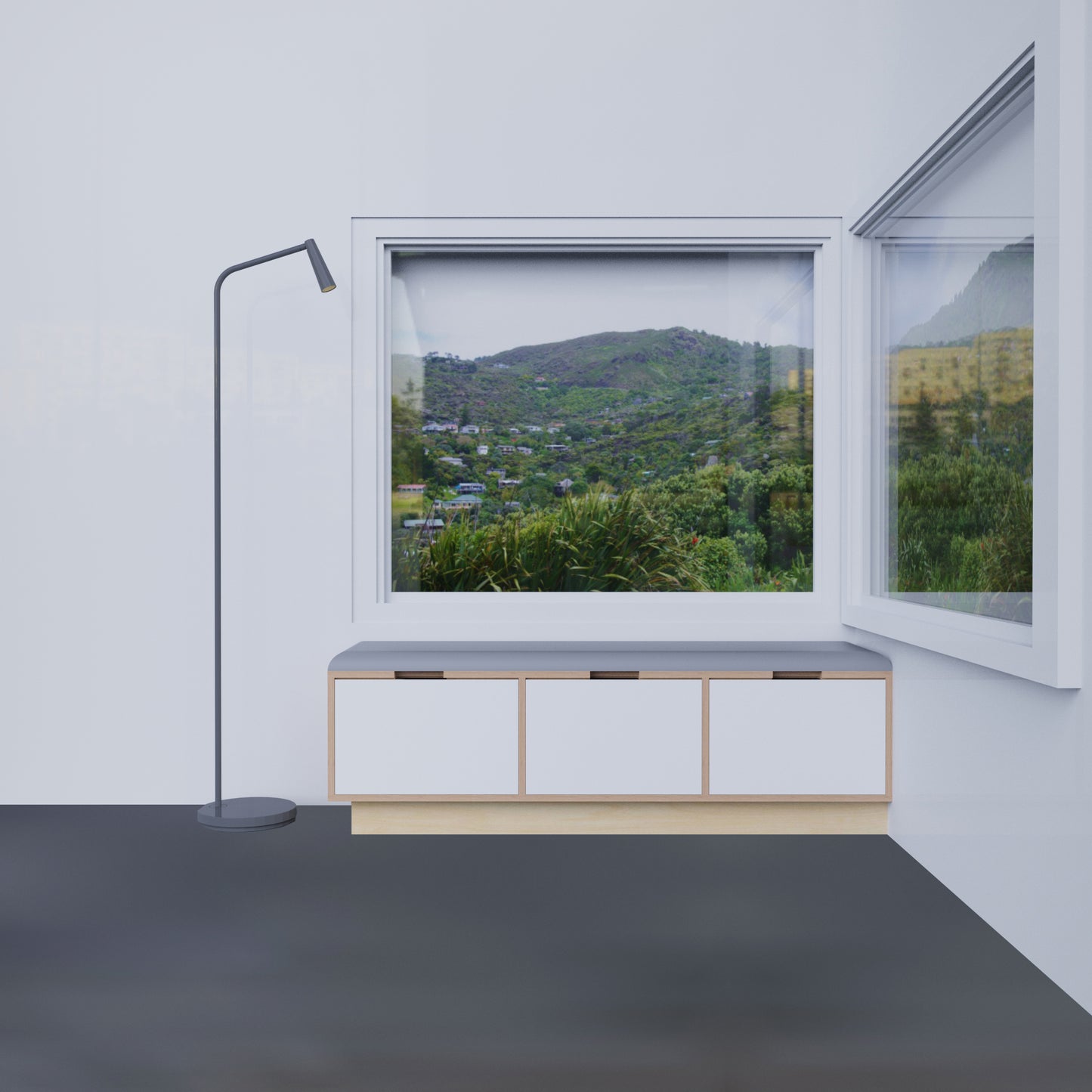 3 Drawer Plywood Bench Seat