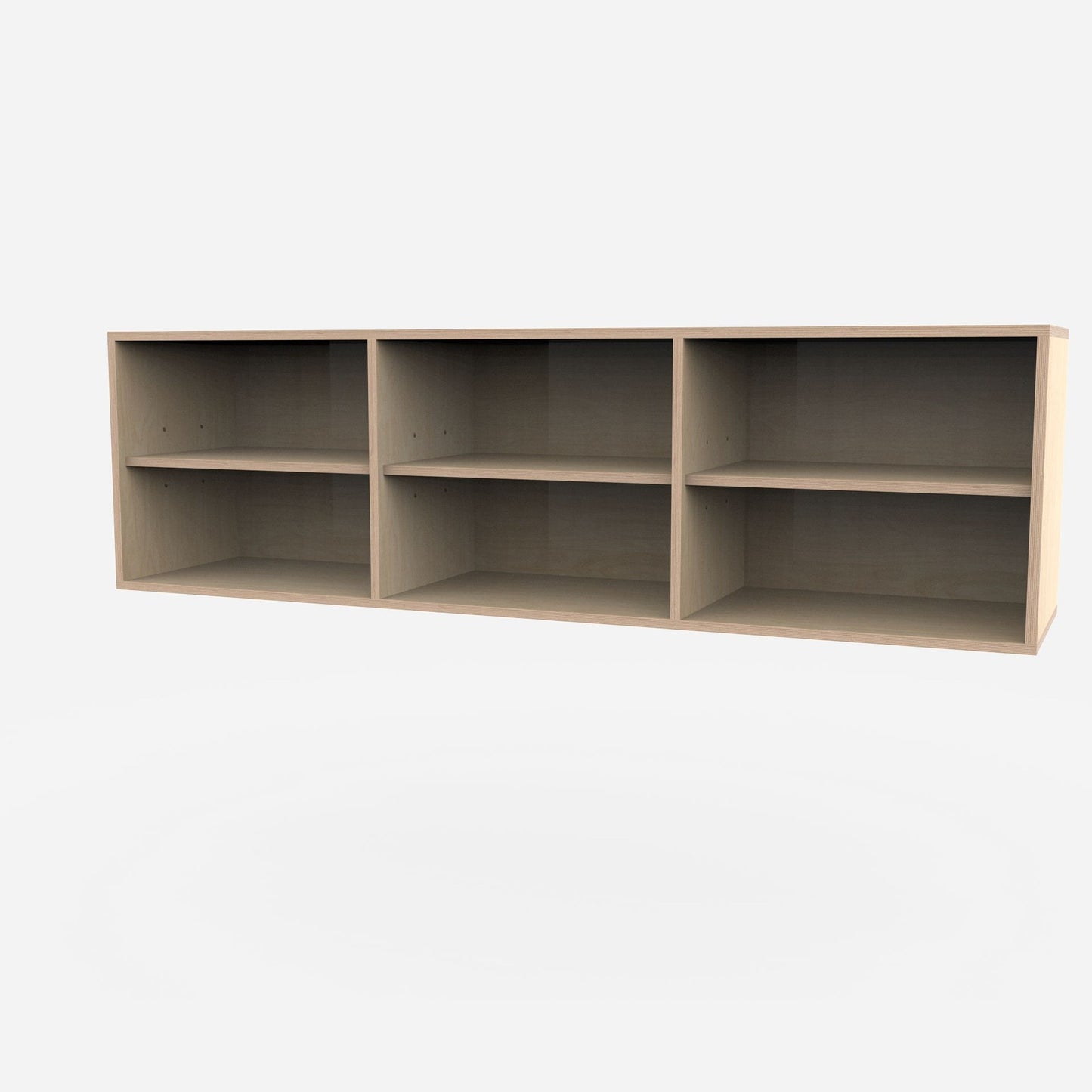 Open Plywood Wall Cabinet