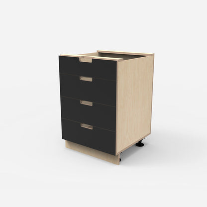 4 Drawer Plywood Base Cabinet