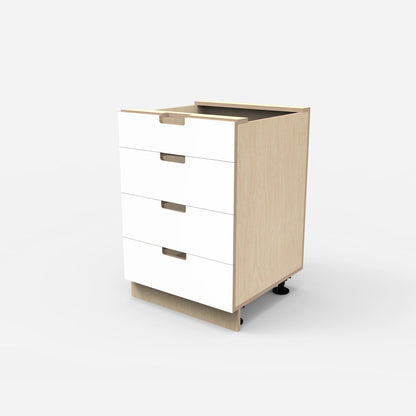 4 Drawer Plywood Base Cabinet