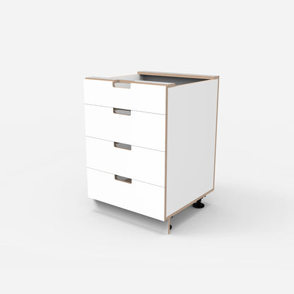 4 Drawer Plywood Base Cabinet