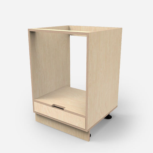 Oven Plywood Cabinet with Drawer